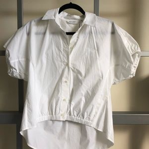 Zara Loose T-shirt Button Down